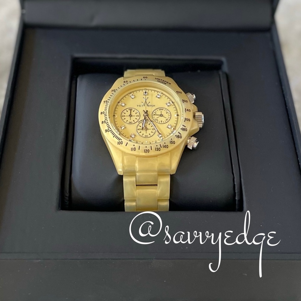 ToyWatch Quartz Yellow Dial Watch